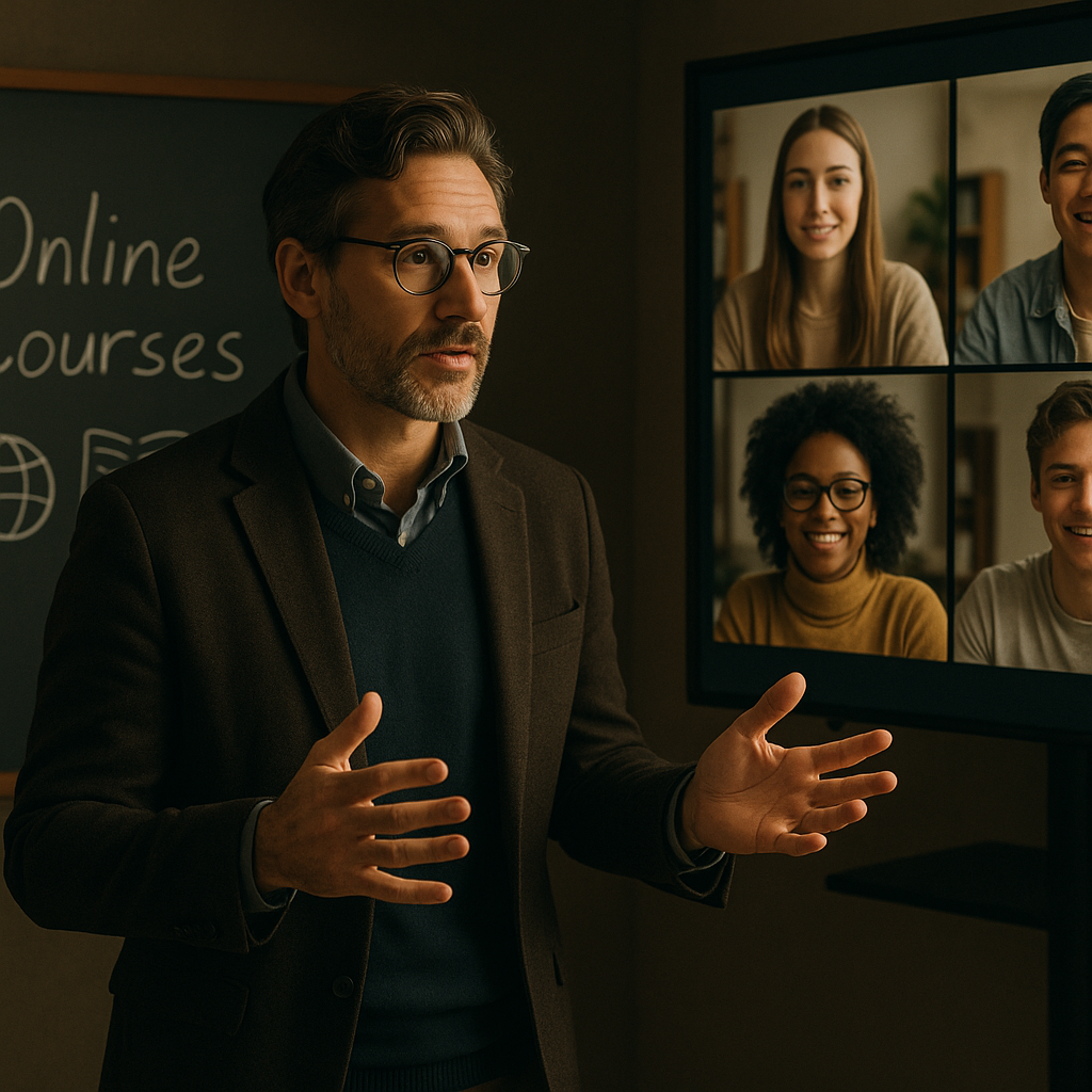 Educators teaching online